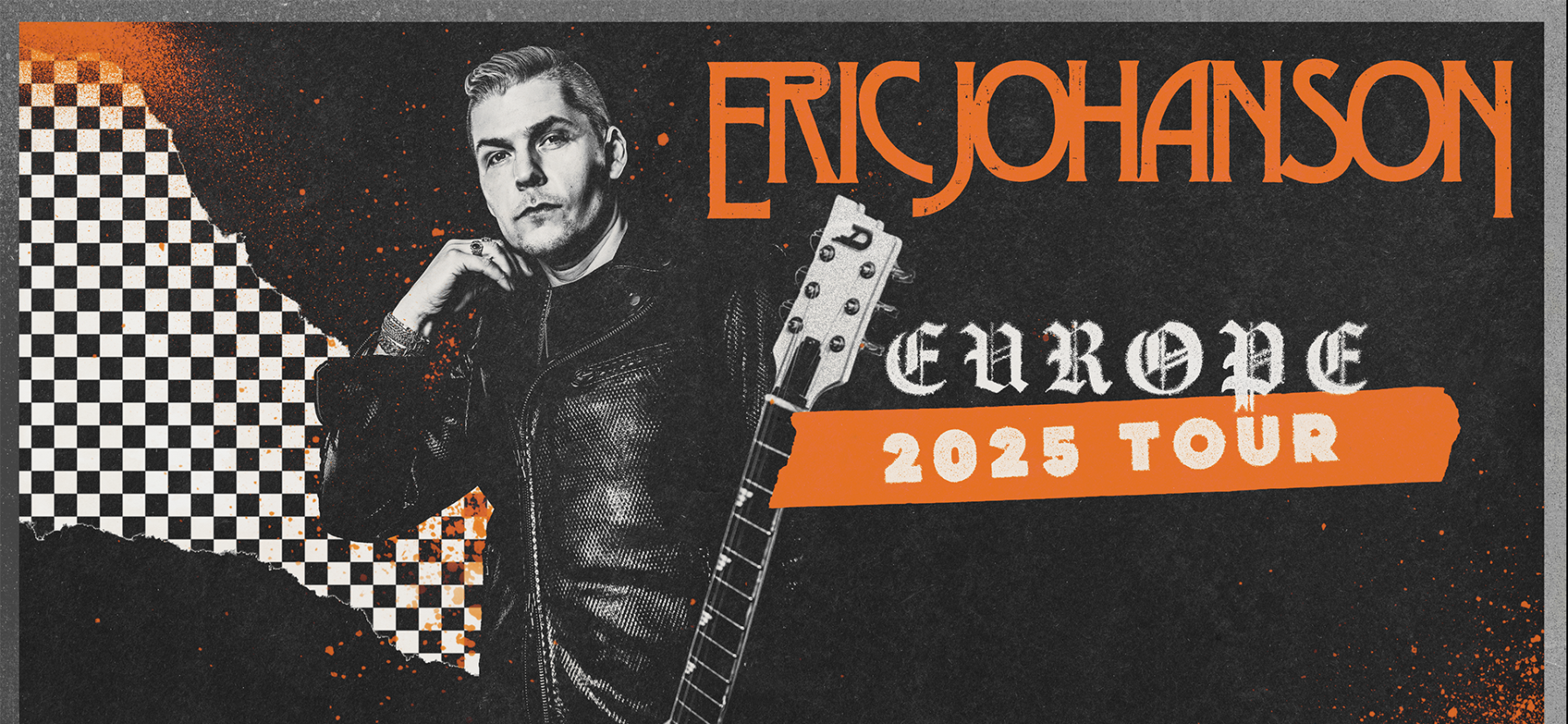 Grafik af Eric Johansons Europa Tour 2025