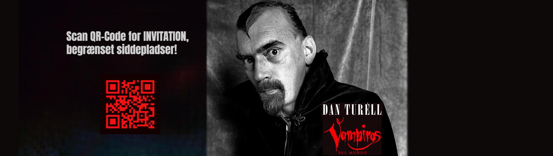 Dan Turèll som Dracula, Foto: Gorm Valentin, Alhambravej 1, 1.sal, Frederiksberg, 26. august 1985